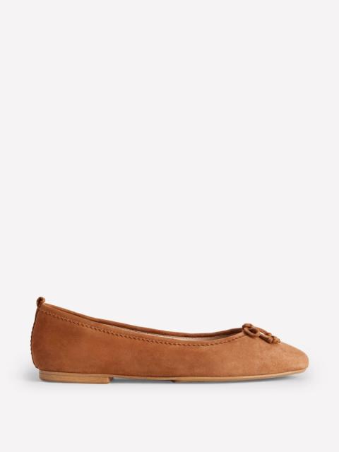 BODEN Kitty Flexi Sole Ballet Flats-Ginger Snap Suede