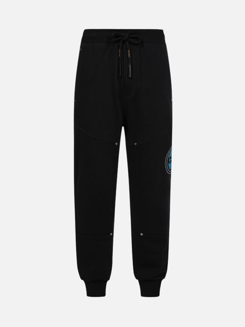HAND-STITCHED AND MULTI-PRINT RELAX FIT SWEATPANTS