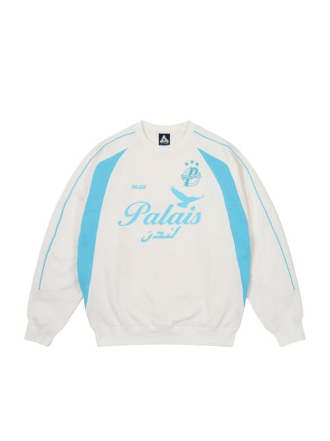 PALACE PALAIS PRO-TEAM CREW WHITE