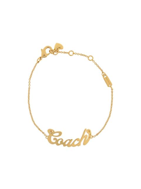 COACH heart nameplate bracelet