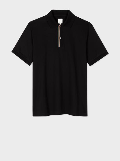 'Signature Stripe' Trim Polo Shirt