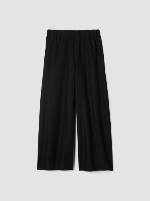 EILEEN FISHER Felted Wool Jersey Wide-Leg Pant