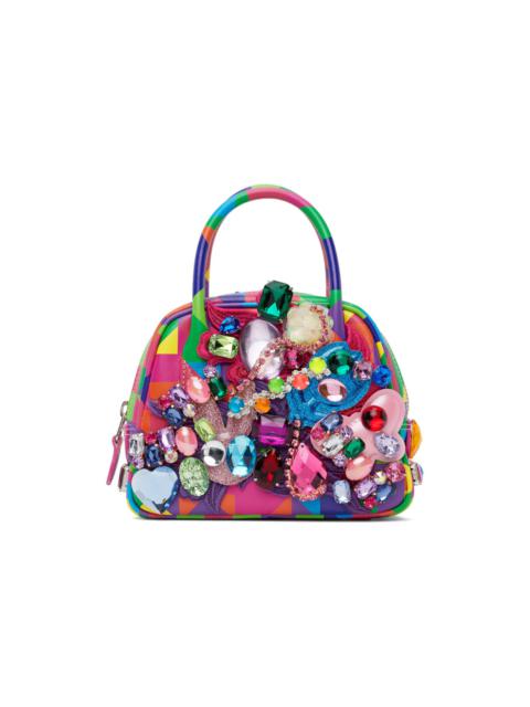Comme Des Garçons Multicolor Crystal-Cut Bag