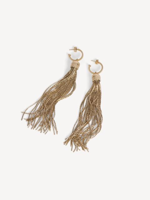 Balmain Brass tassel earrings