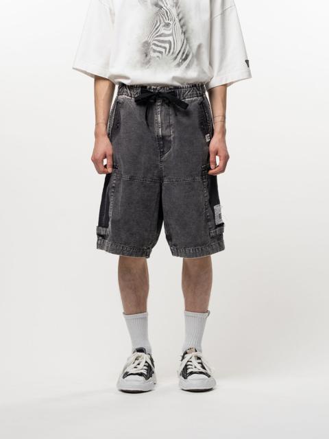 Maison MIHARAYASUHIRO Cotton Satin Cargo Shorts