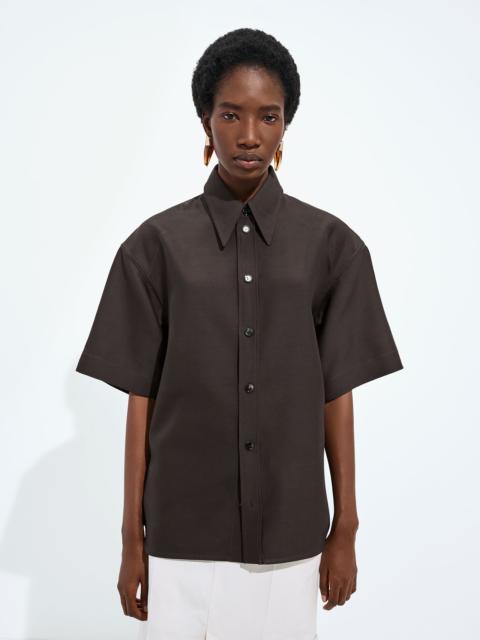 Bottega Veneta Wool and Silk Toile Shirt