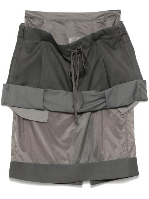 Maison Margiela layered midi skirt