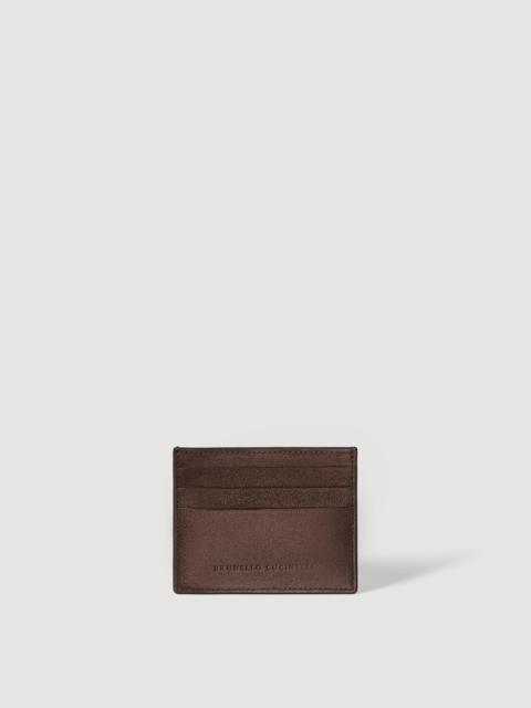Brunello Cucinelli Suede card case