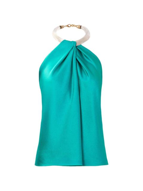 SILVIA TCHERASSI Dianela halterneck blouse