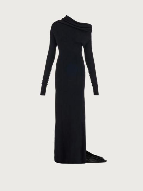 FERRAGAMO ONE SHOULDER DRESS