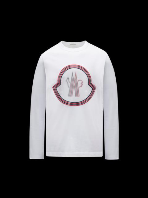 Moncler 로고 긴 소매 티셔츠