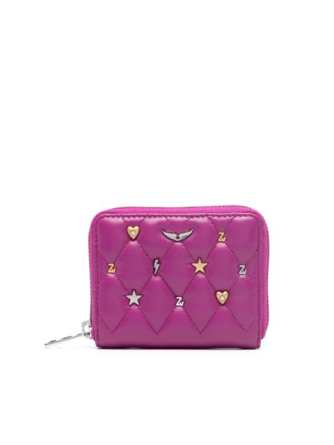 Zadig & Voltaire Mini ZV lucky charms leather wallet