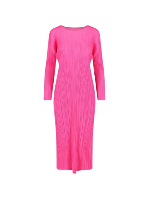 Pleats Please Issey Miyake pleated midi dress