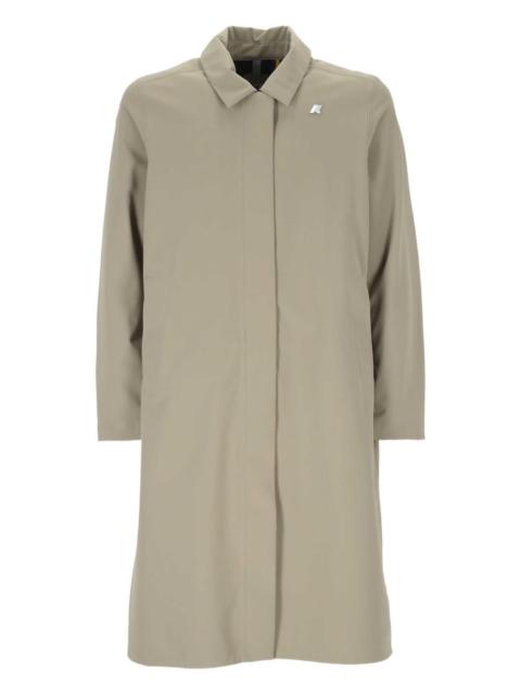 K-WAY logo-patch coat