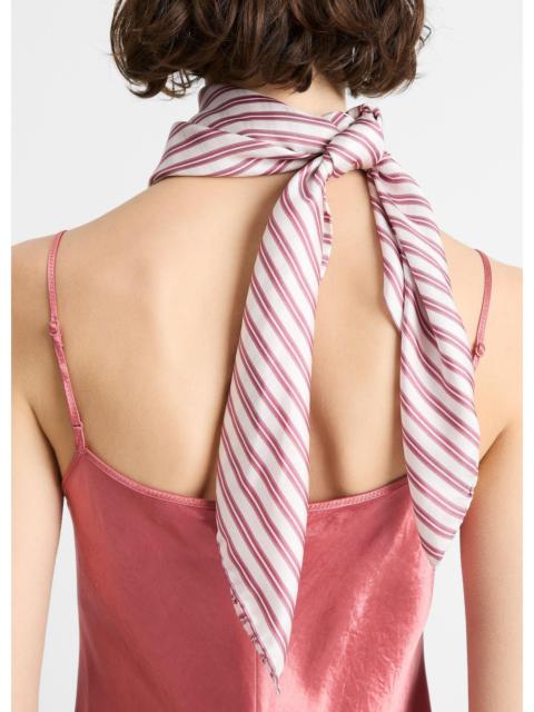 Vince Till Stripe Silk Scarf