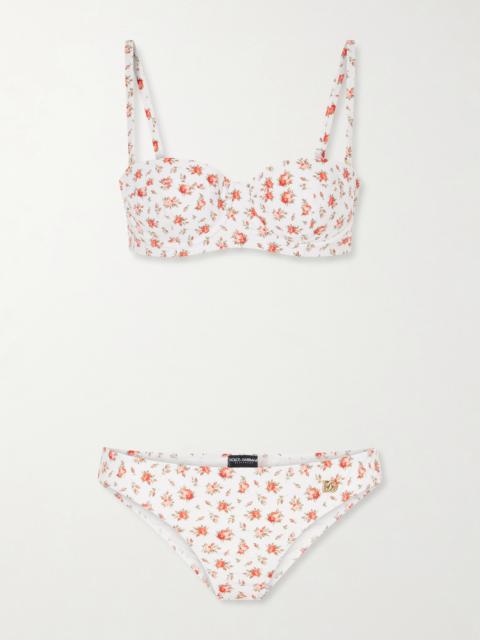 Dolce & Gabbana Floral-print Bikini