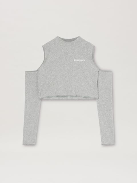 Palm Angels Logo Cutout Mockneck Top