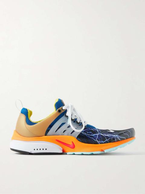 Nike 공기 Presto 고무 Trimmed 메시 및 내오프렌 운동화