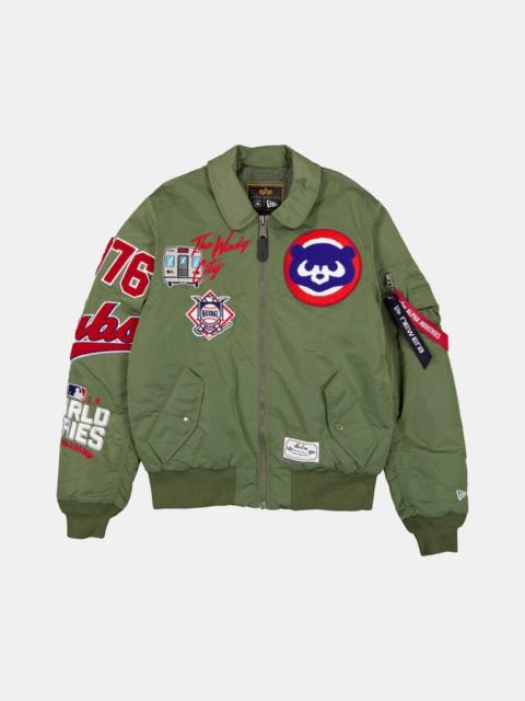 Nike CHICAGO CUBS X ALPHA X NEW ERA MA-1 COLLARED BOMBER JACKET