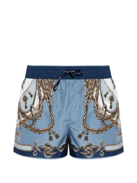Dolce & Gabbana rope print swim shorts