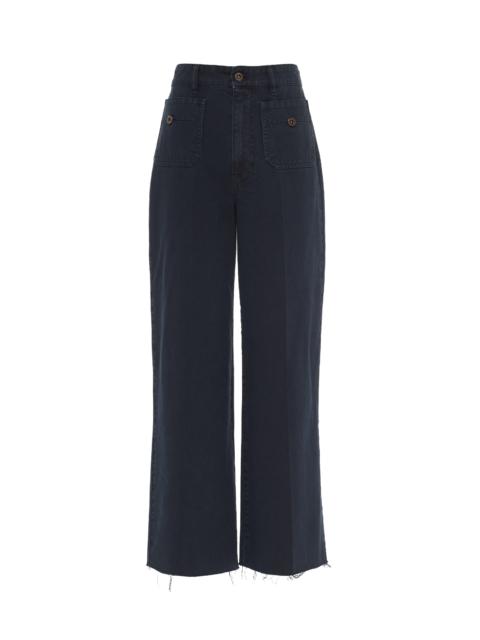 Miu Miu Garment-dyed drill pants