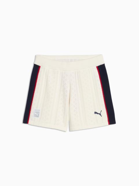 PUMA PUMA x MADHAPPY Women's Pointelle Knitted Shorts