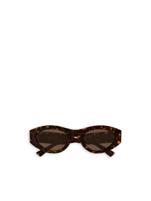 GUCCI round logo-detail sunglasses