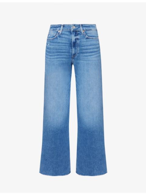 PAIGE Anessa Ankle Wide-Leg Denim Jeans