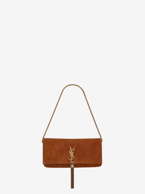 kate 99 chain bag with tassel in suede