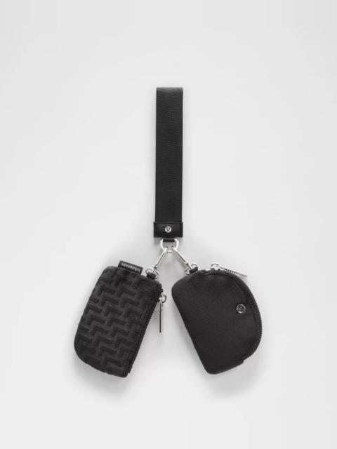 lululemon Dual Pouch Wristlet *L Monogram Velvet