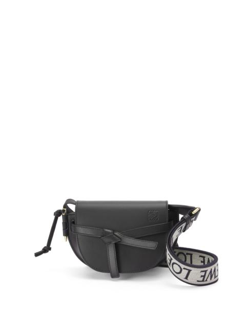 Loewe Mini Gate Dual bag in soft calfskin and jacquard