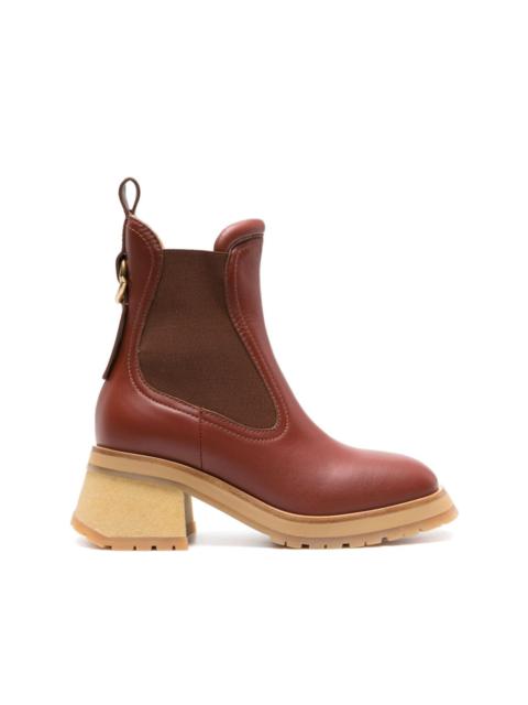 Moncler Gigi 70mm leather Chelsea boots
