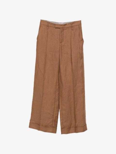 Brunello Cucinelli pleated turn-up trousers