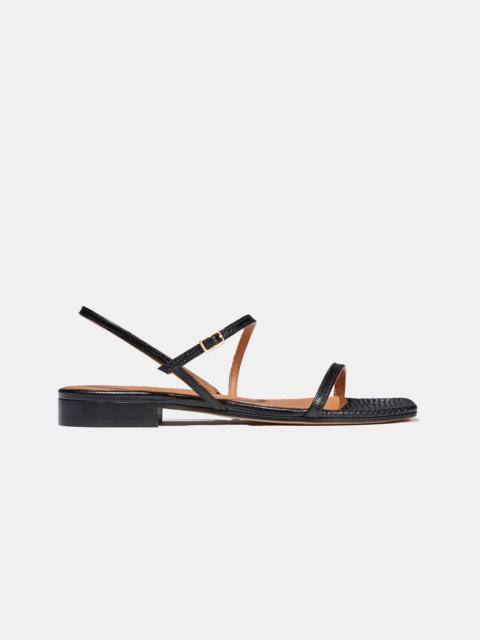 Emme Parsons HOPE IN BLACK EMBOSSED LIZARD