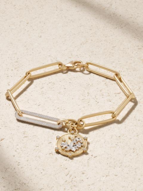 FOUNDRAE Resilience Blossoms Extended 18-karat Yellow And White Gold Diamond Bracelet