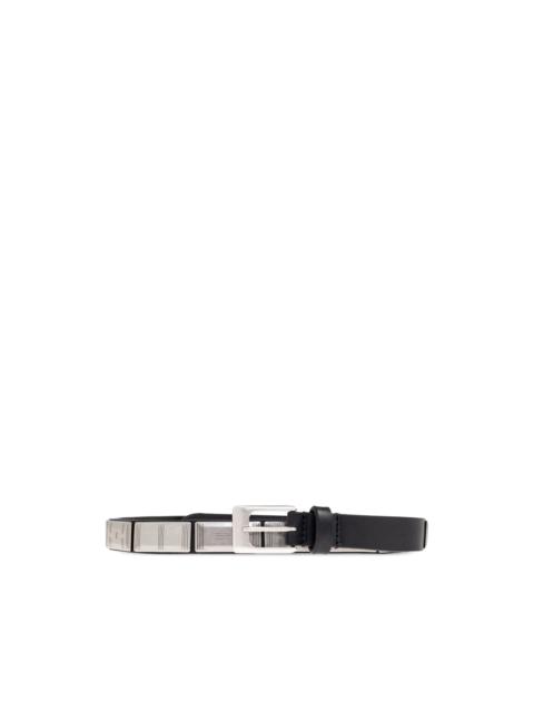 Lemaire rectangle-buckle leather belt