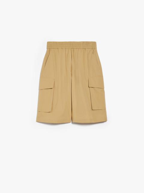 Cotton poplin Bermuda shorts