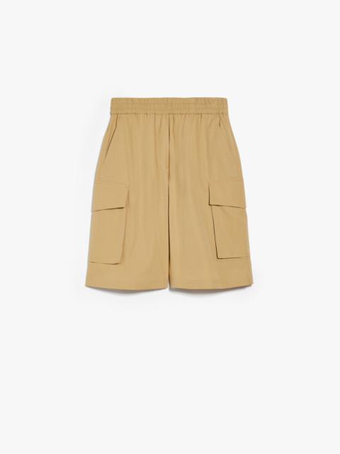 Max Mara Cotton poplin Bermuda shorts