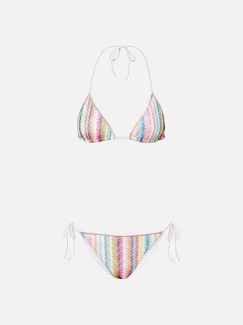 Missoni Zig Zag lamé bikini