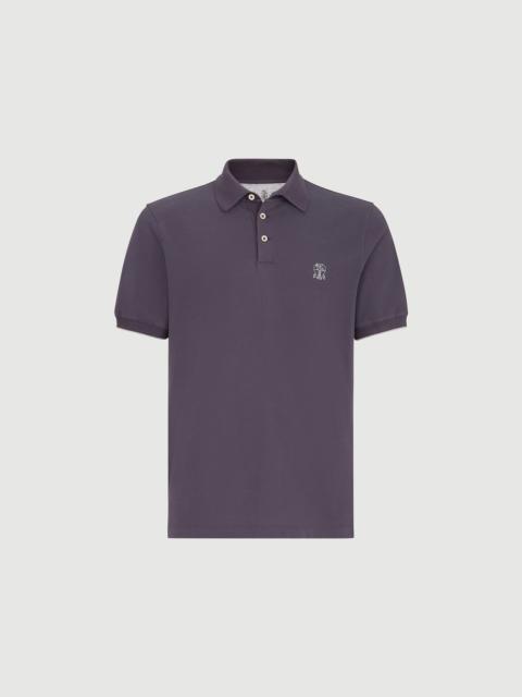 Brunello Cucinelli Cotton piqué polo shirt with logo