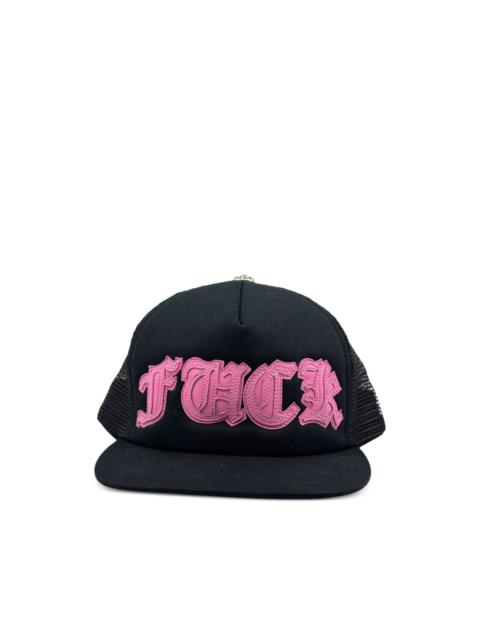 Chrome Hearts leather-patch trucker cap