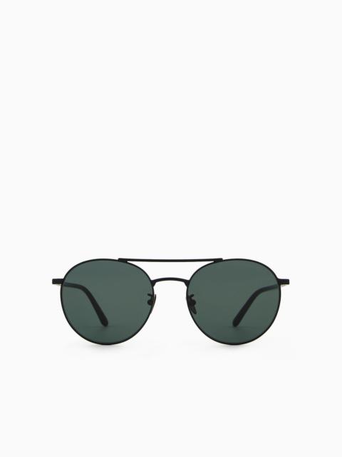 GIORGIO ARMANI Men’s round sunglasses