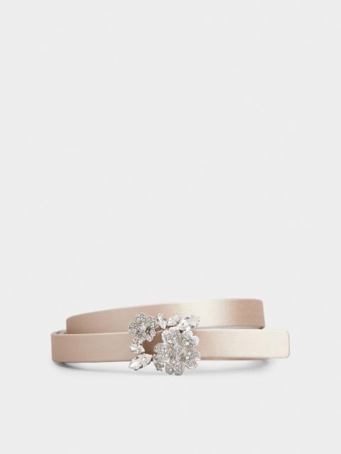 Roger Vivier Efflorescence Belt in satin