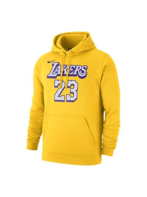 Nike Men's Nike Lakers Lebron James Athleisure Casual Sports Pullover Yellow CJ9547-728