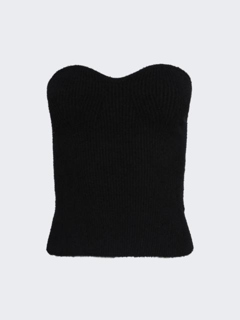 WARDROBE.NYC Knit Bandeau Black