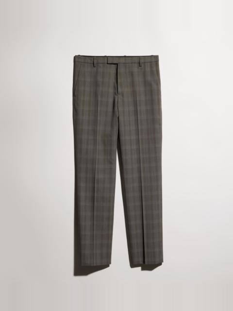 GUCCI Prince of Wales wool pants with embroidery