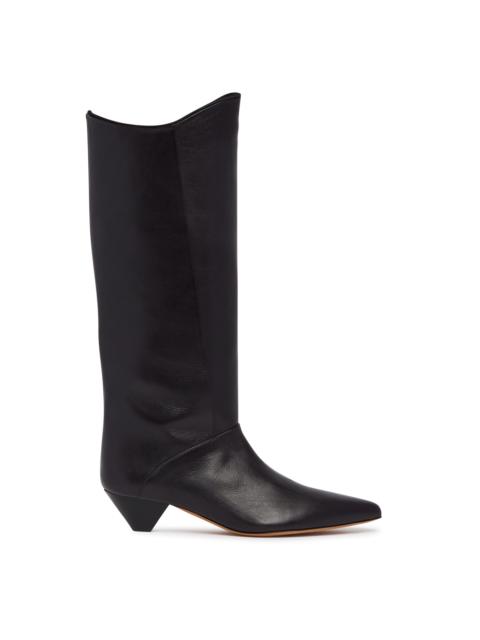 JUDE Black Romy Leather Boots
