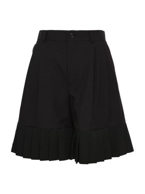Noir Kei Ninomiya Wool Polyester Gabardine Skirt