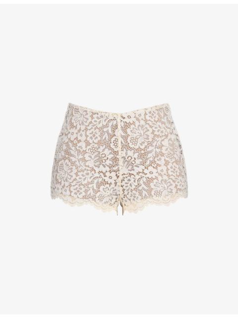 House of CB Margot Floral Lace Shorts