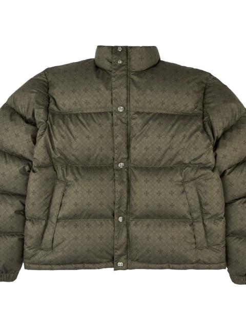 Chrome Hearts Cross Monogram Print Down Puffer Jacket "Olive Green" CHRM1210